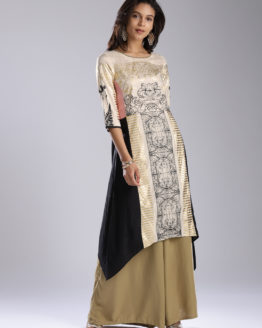 W-Women-Beige--Black-Printed-A-Line-Kurta-1811524547216726-1